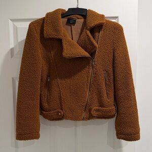 Vici Women's Tan Teddy Jacket